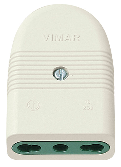 Vimar 01029.B - Presa 2P+T 16A P17/11 assiale bianco