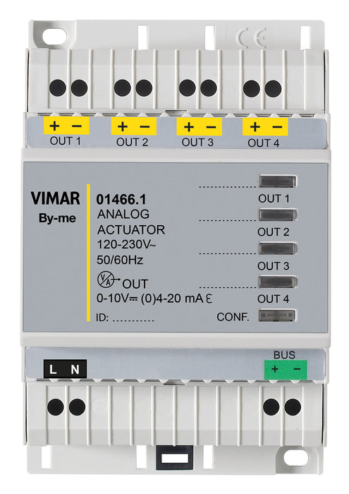 Vimar 01466.1 - ATTUATORE DOMOTICO 4 USCITE ANALOGICHE