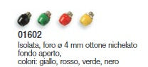 01602 - BOCCOLA ISOLATA ø4MM FONDO APERTO