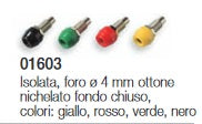 Vimar 01603 - BOCCOLA ISOLATA ø4MM FONDO CHIUSO
