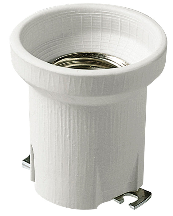 Vimar 02187 - Portalmpd E40 porcellana f/dritto bianco