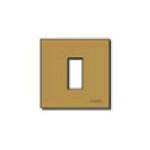 Vimar 08605.BR - Serie 8000 Placca 1M allum. scatto bronzo