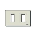 Vimar 08636 - Serie 8000 Placca 2M allum. scatto oro