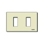 Vimar 08636.A - Serie 8000 Placca 2M resina scatto avorio