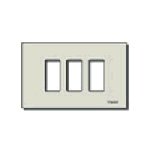 Vimar 08637 - Serie 8000 Placca 3M allum. scatto oro