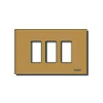 Vimar 08637.BR - Serie 8000 Placca 3M allum. scatto bronzo