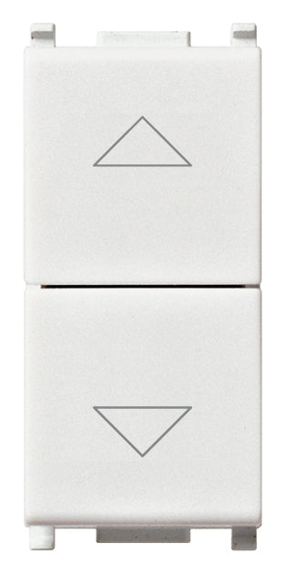 Vimar 14060 - Plana Commutatore 2P 10AX a due tasti bianco