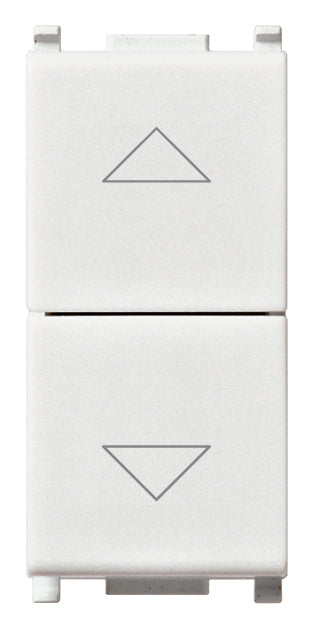 Vimar 14062 - Plana Due pulsanti interbl.1P NO+NO10A bianco