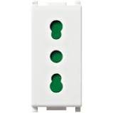 Vimar 14203 - Presa standard italiano bivalente 2P+T 16A bianco - serie Plana