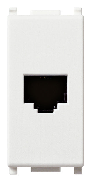 Vimar 14320 - Plana Presa RJ11 6/4 bianco