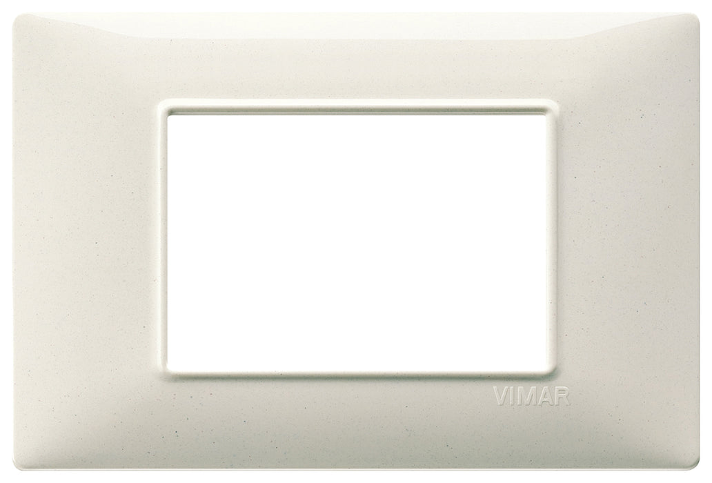 Vimar 14653.06 - Plana Placca 3M bianco granito