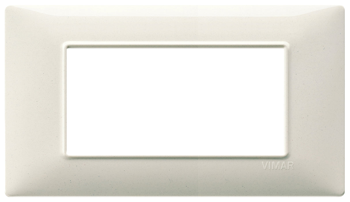 Vimar 14654.06 - Plana Placca 4M bianco granito