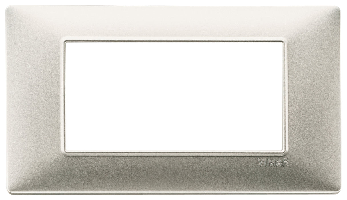 Vimar 14654.21 - Plana Placca 4M nichel opaco
