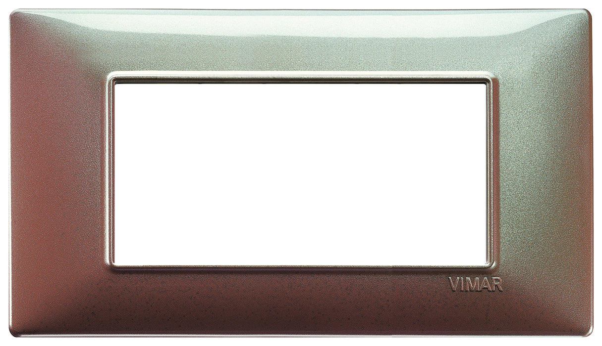 Vimar 14654.23 - Plana Placca 4M marrone micalizzato