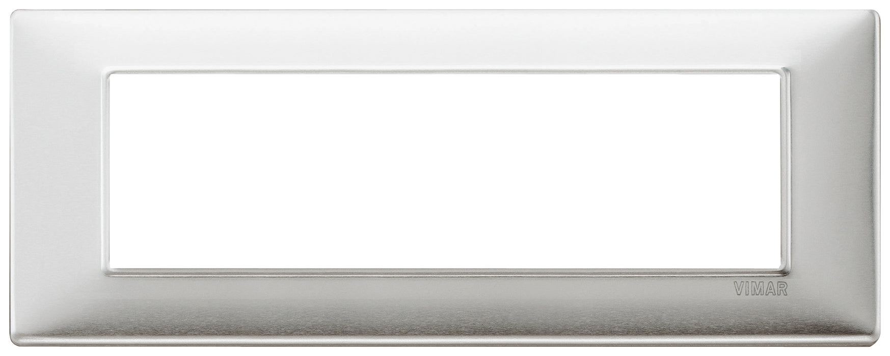 Vimar 14657.81 - Plana Placca 7M alluminio spazzolato