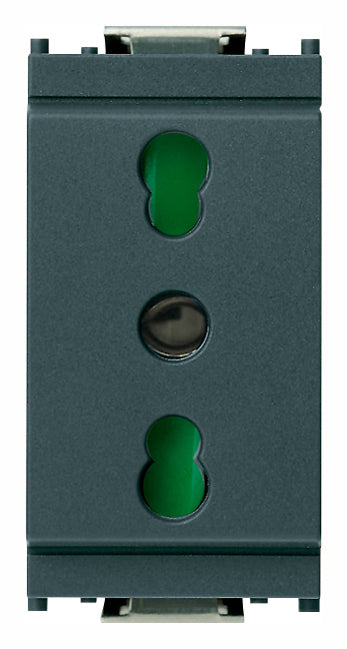 Vimar 16203 - Idea Presa 2P+T 16A P17/11 grigio