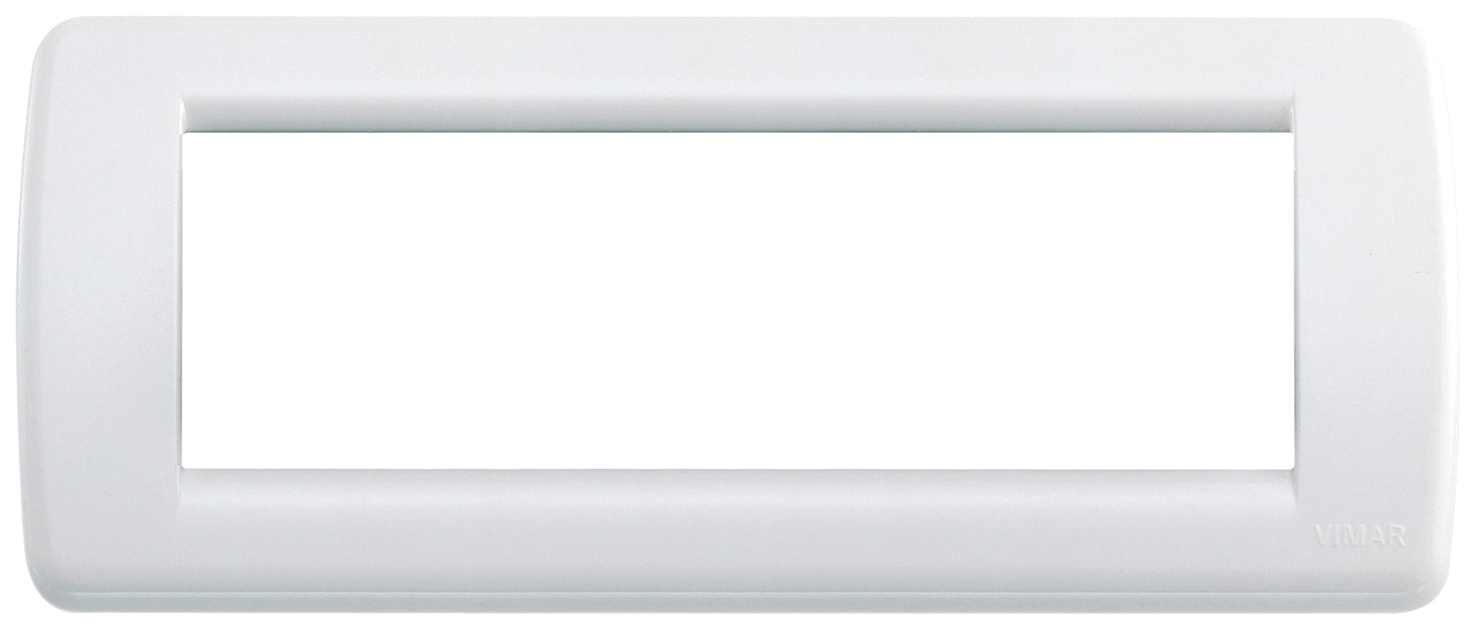 Vimar 16766.01 - Idea Placca Rond 6M bianco brillante