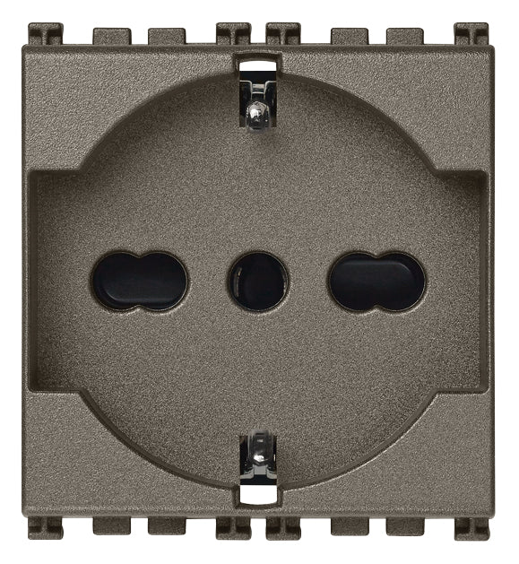 Vimar 19210.M - Presa 2P+T 16A universale Metal