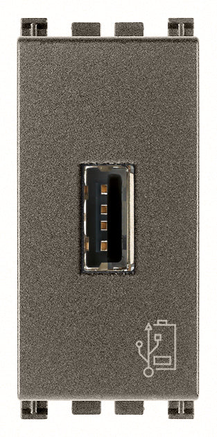 Vimar 19292.M - Unit alimentazione USB 1M 5V1‚5A Metal