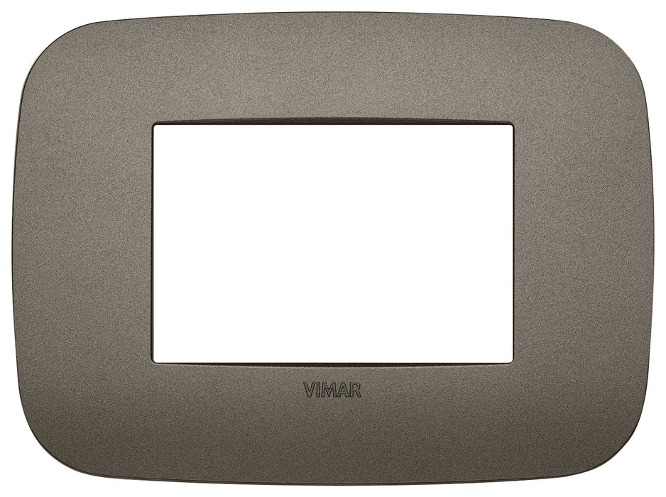 Vimar 19683.80 - Placca Round 3M Metal