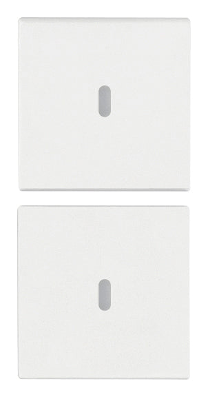 Vimar 19751.B - Due mezzi tasti 1M neutro pers. bianco