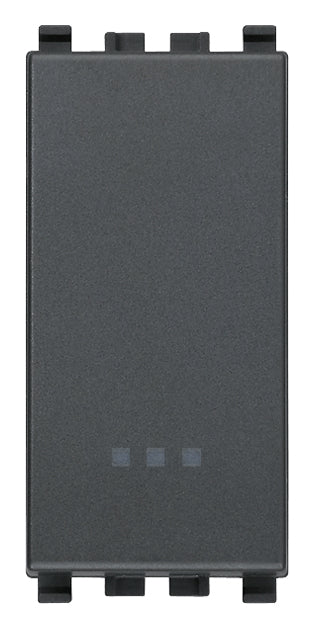 Vimar 20008 - Eikon Pulsante 1P NO 10A grigio