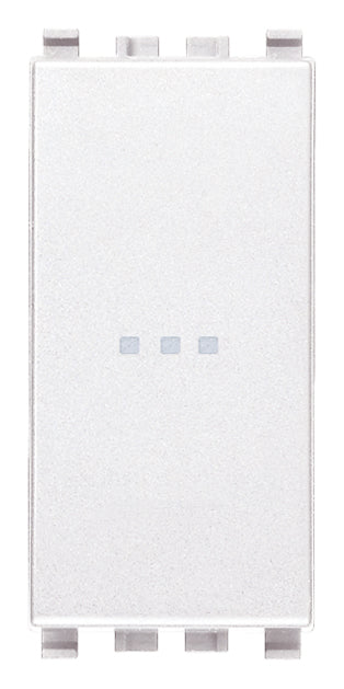 Vimar 20108.B - Eikon bianca Pulsante 1P NO 10A assiale bianco