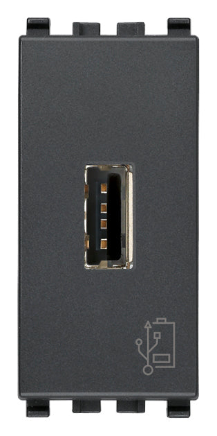Vimar 20292 - Eikon Unit alimentazione USB 5V1‚5A 1M grigio