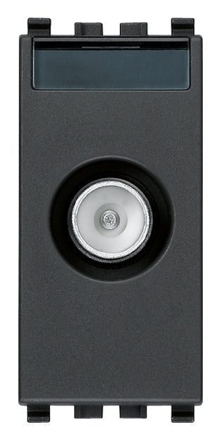 Vimar 20300.10 - Eikon Presa TV-RD-SAT passante grigio