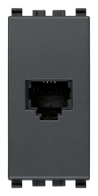 Vimar 20320 - Eikon Presa RJ11 6/4 grigio