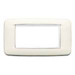 Vimar 20684.B01 - Eikon bianca Placca Round 4M bianco artico