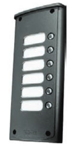 Vimar 3356 - 3356 - Elvox Placca suppl. 6 pulsanti grigio sabl
