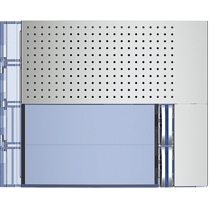 BTicino 351021 - frontale porter base 2 pulsanti allmetal