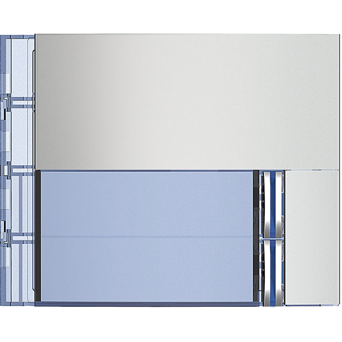 BTicino 352021 - frontale 2 pulsanti allmetal