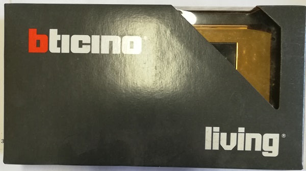 BTicino 4754OR - LIVING - PLACCA 2 PRESE STD TEDESC