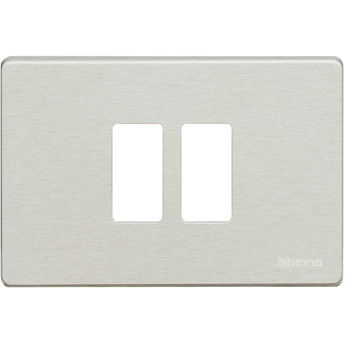 BTicino 500/23/X - magic - placca 2P scatola tonda oxidal