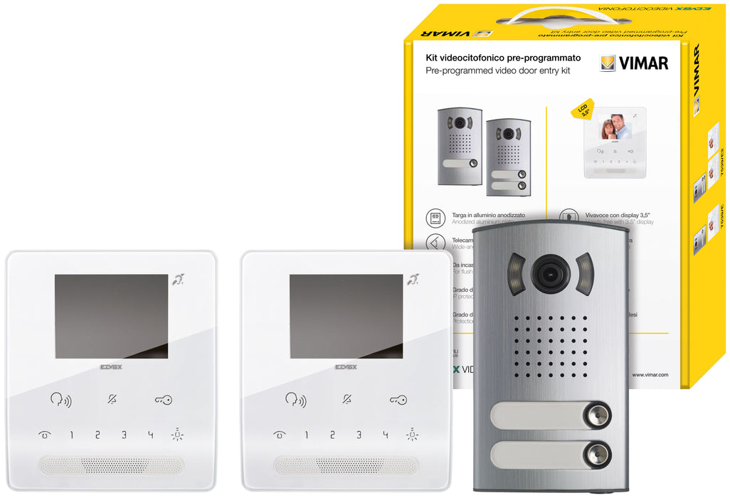 Vimar 7539/E2 - KIT VIDEO 2F+ BIFAM. TAB 3‚5 VIVAVOCE