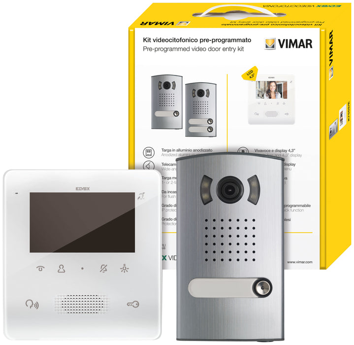 Vimar 7558/E - KIT VIDEO 2F+ MONO TAB 4‚3 VIVAVOCE