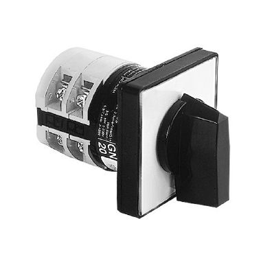 Lovato 7GN2553U - Commutatore a camme‚ serie gn‚ esecuzione u montaggio frontale. Commutatore di linea‚ tripolare - n 3 elementi - schema 53‚ 25a