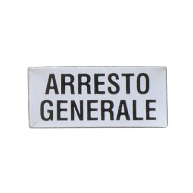 Lovato 8LM2TAI213 - Etichetta con testo per portaetichetta lpx au100‚ arresto generale
