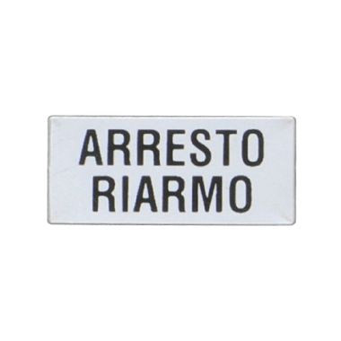 Lovato 8LM2TAI214 - Etichetta con testo per portaetichetta lpx au100‚ arresto riarmo