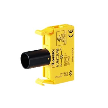 Lovato 8LM2TEL400 - Elemento portalampada senza base di fissaggio 22mm serie 8lm‚ alimentazione diretta‚ =415vac/dc