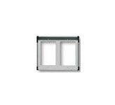 Vimar 9221 - Elvox Cornice per 2 moduli 2x1 grigio luce
