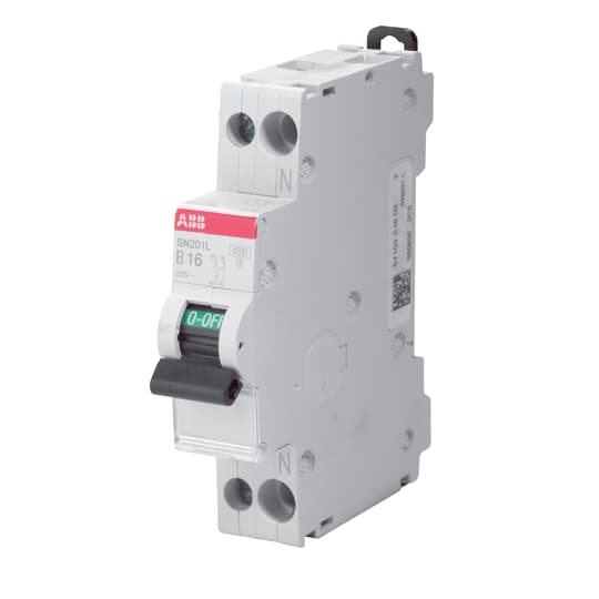 Abb SN201LC10 - Interruttore automatico magnetotermico SN20 1P+N‚ C10 10A 4‚5kA