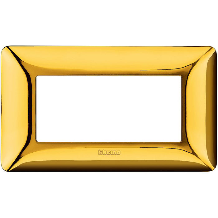 BTicino AM4804GOR - matix - placca 4p oro lucido