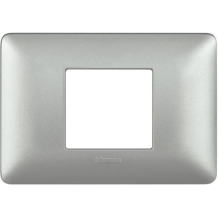 BTicino AM4819MSL - matix - placca 2p centrati silver