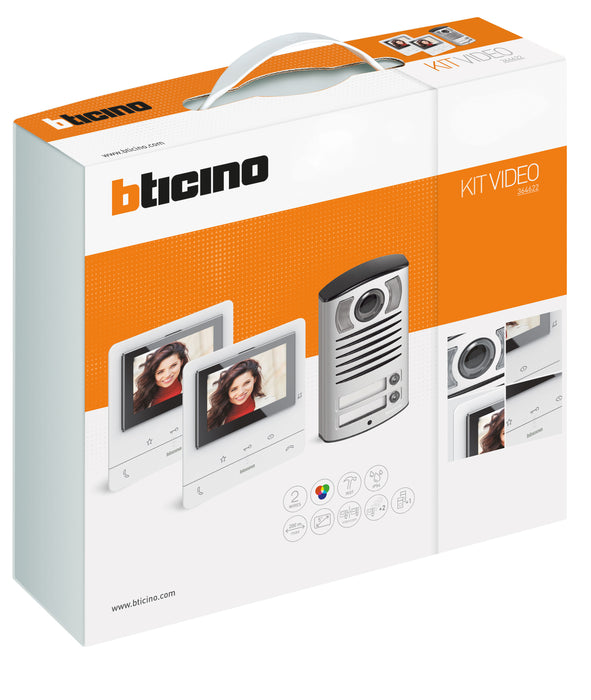 BTicino 364622 - Kit video Classe100 V16B bi-fam. + L2000