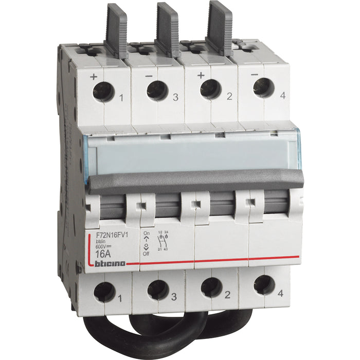 BTicino F72N16FV1 - btdin - sezionatore 16A 600VDC