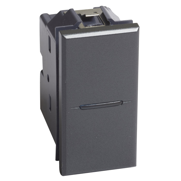 BTicino HS4005N - AXO - pulsante ax 1P NO 10A 1m antracite