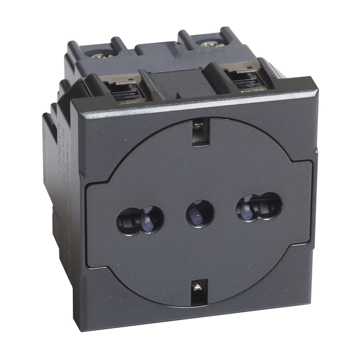BTicino HS4140/16F - axolute - presa std ted/ita flat antracite